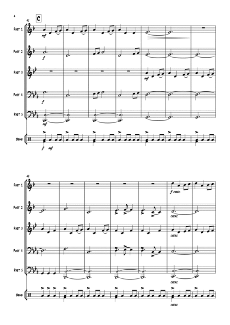 Game Of Thrones Euphonium scores gallery preview page 6