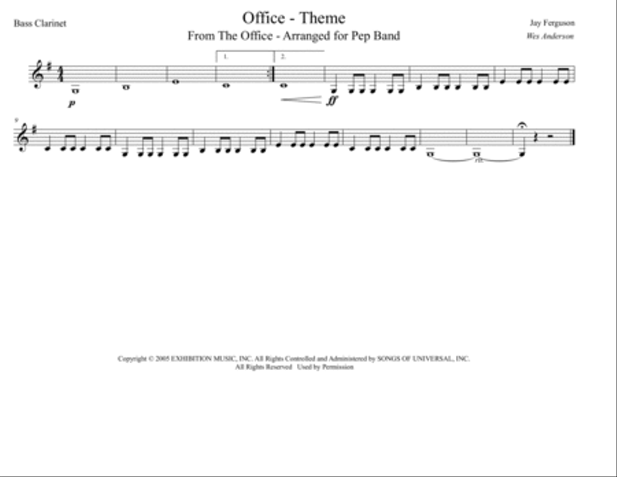 The Office - Theme Marching Band scores gallery preview page 4
