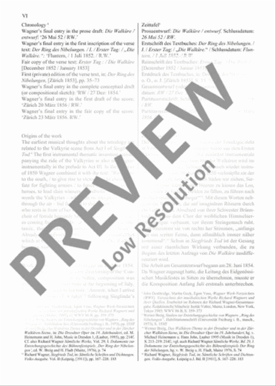 Die Walküre Die Walküre Orchestra scores gallery preview page 6