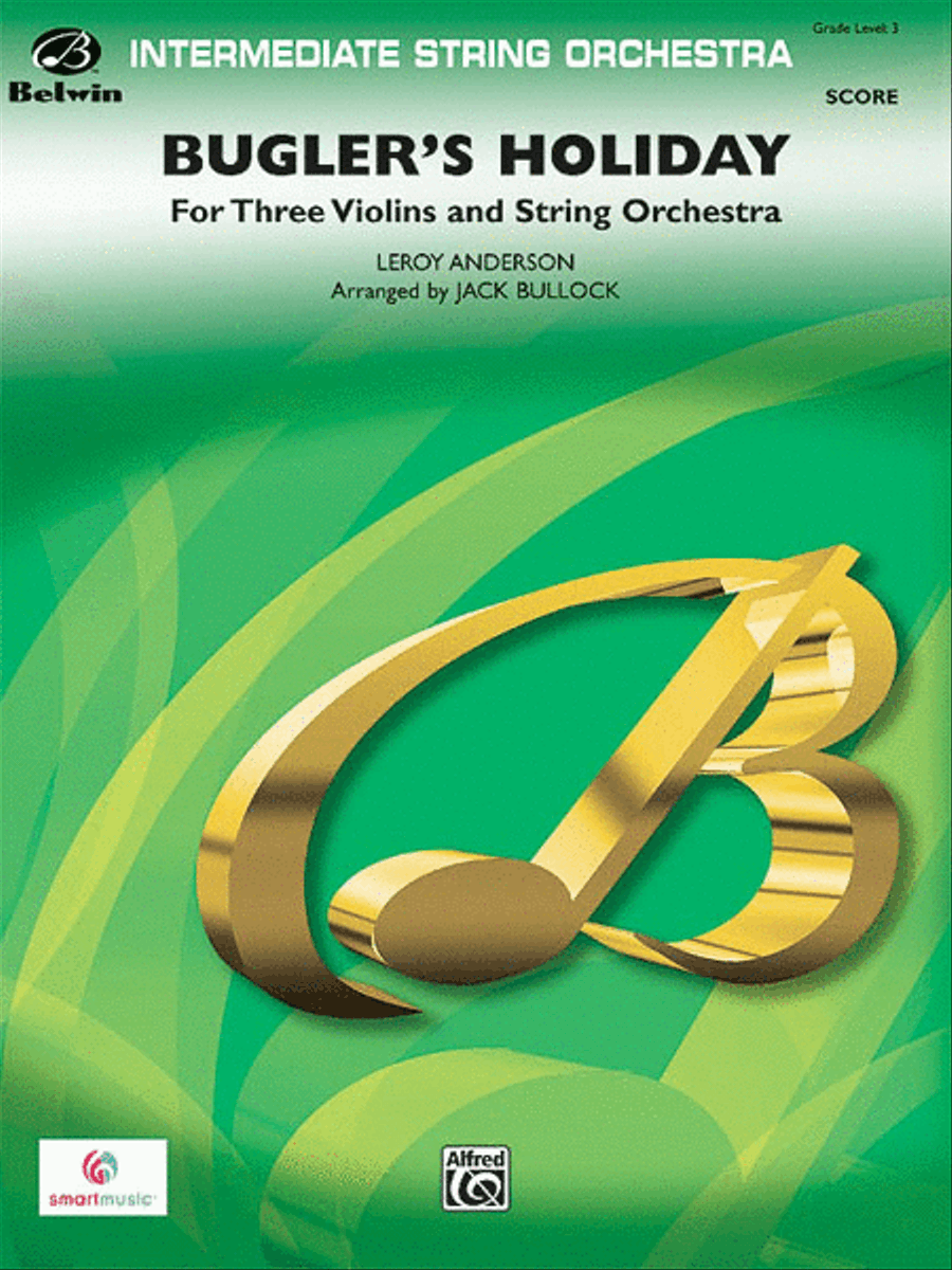Bugler's Holiday for Three Violins and String Orchestra String Orchestra scores gallery preview page 1