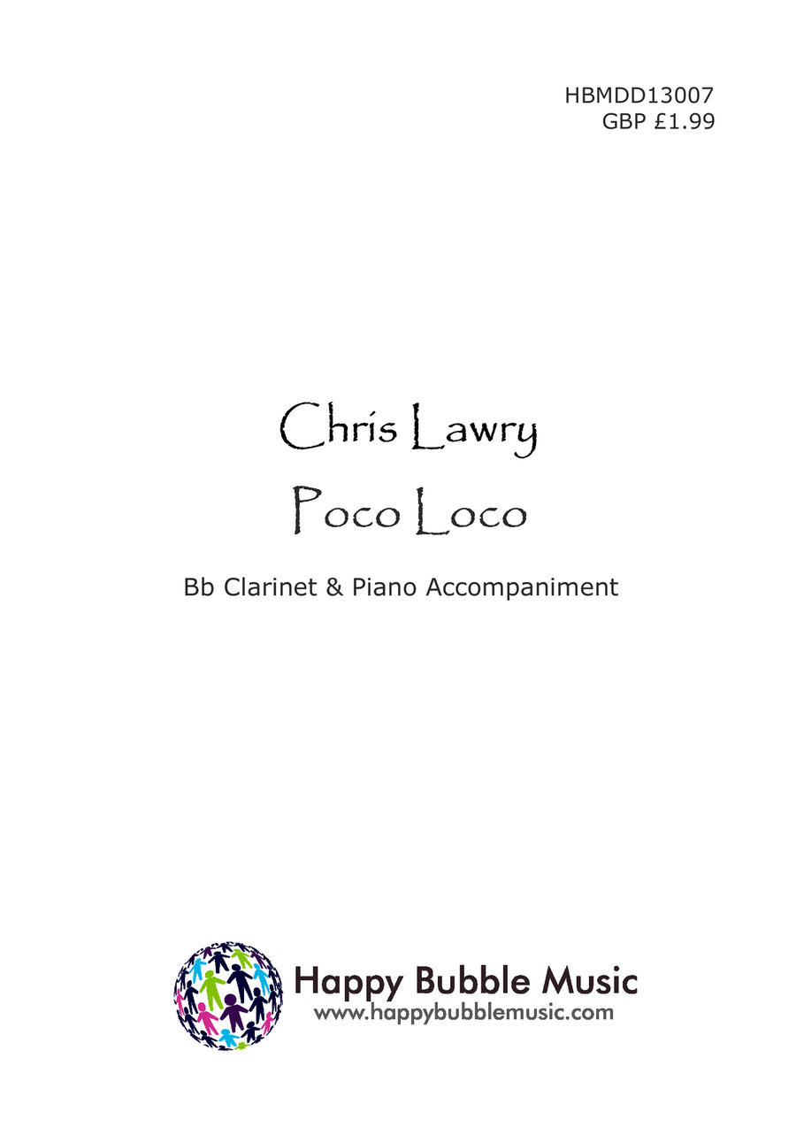 Poco Loco - for Bb Clarinet & Piano (from Scenes from a Parisian Cafe) B-Flat Clarinet scores gallery preview page 1