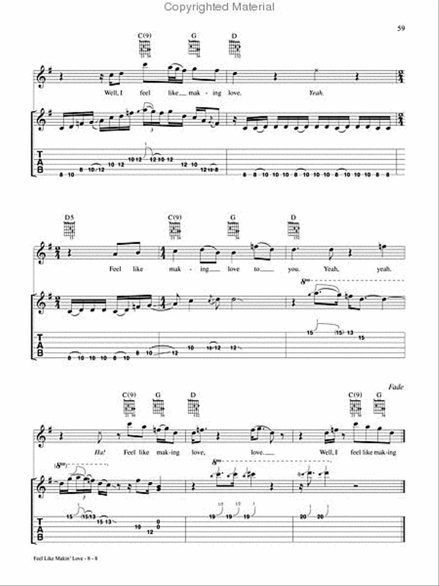 The Greatest Classic Rock Guitar Electric Guitar scores gallery preview page 9