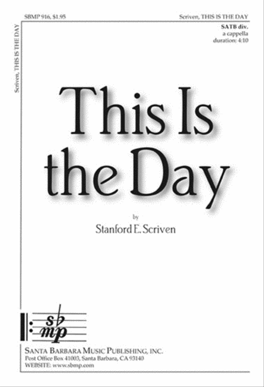 This Is the Day - SATB divisi Octavo Divisi scores gallery preview page 1