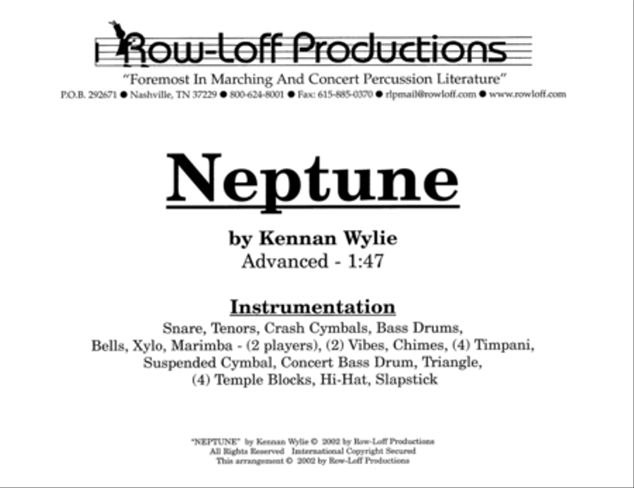 Neptune w/Tutor Tracks Percussion Ensemble scores gallery preview page 2