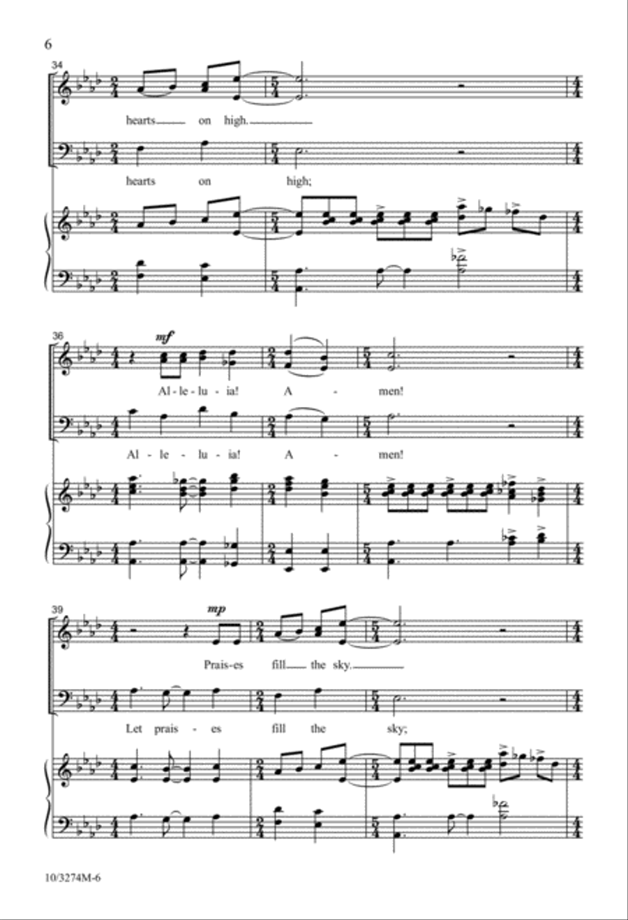 Alleluia, Amen! 4-Part scores gallery preview page 6