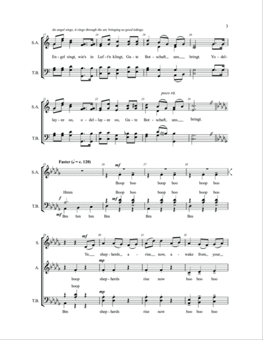 Yodel Carol Yodel Carol 4-Part scores gallery preview page 2