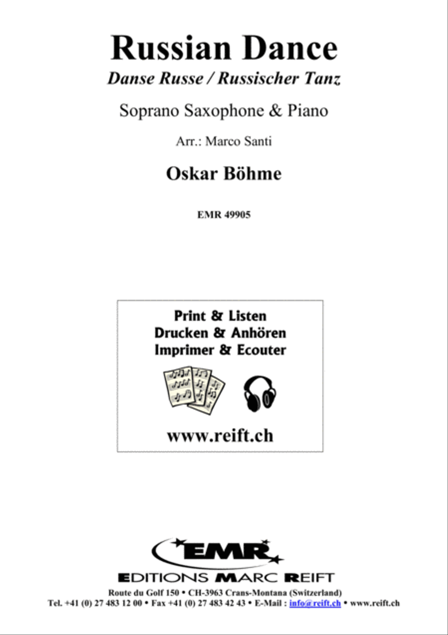Russian Dance Russian Dance Soprano Saxophone scores gallery preview page 1