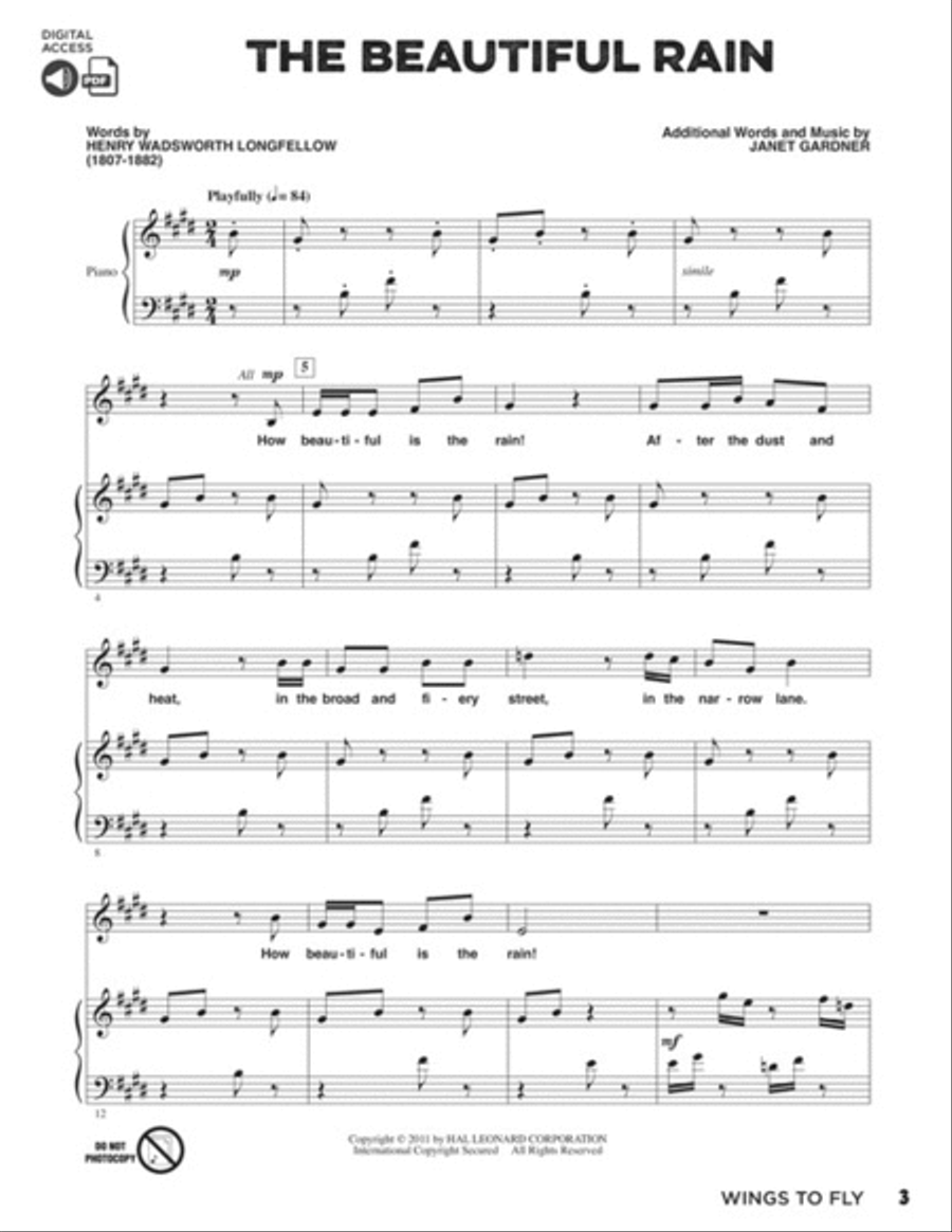 Wings to Fly Choir scores gallery preview page 4