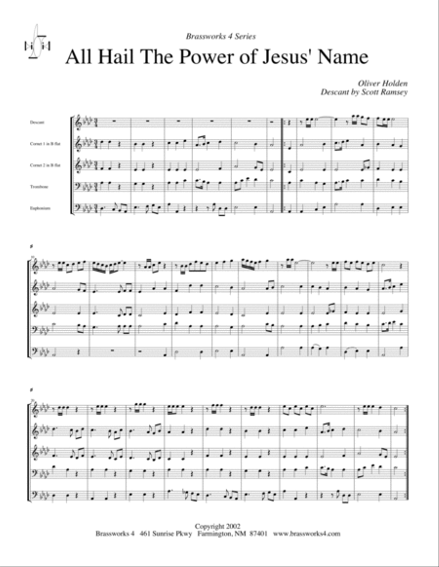 All Hail the Power Brass Quartet scores gallery preview page 2