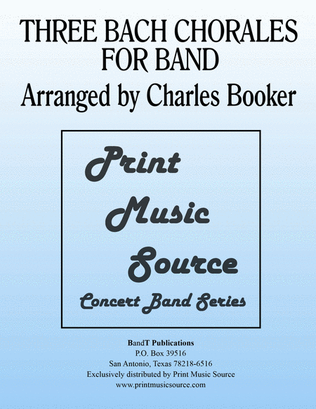 Three Bach Chorales For Band
