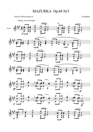 Mazurka op.68 no.3