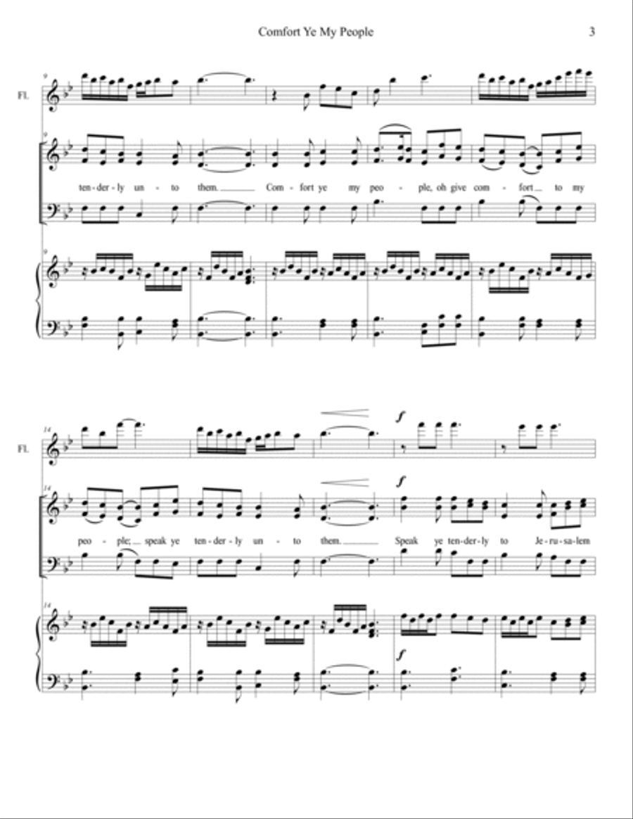Comfort Ye My People 3-Part scores gallery preview page 3