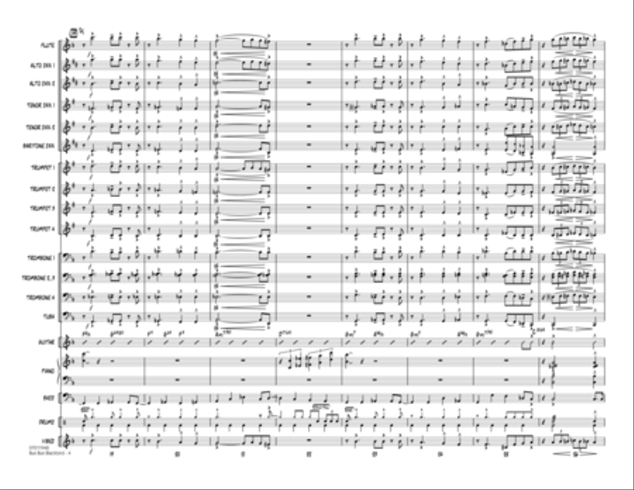 Bye Bye Blackbird - Full Score Jazz Ensemble scores gallery preview page 4