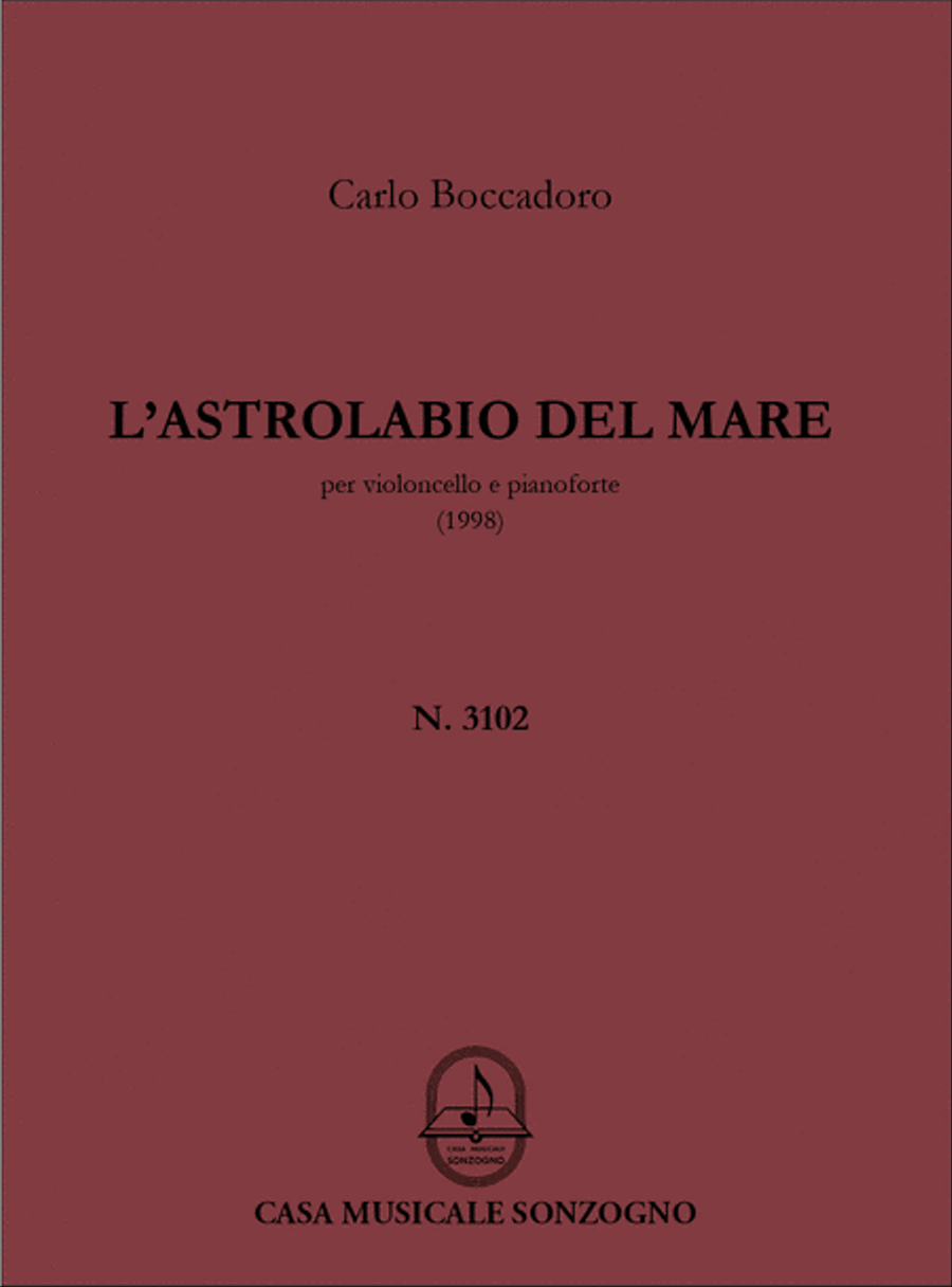 L'astrolabio del mare L'astrolabio del mare Piano Accompaniment scores gallery preview page 1
