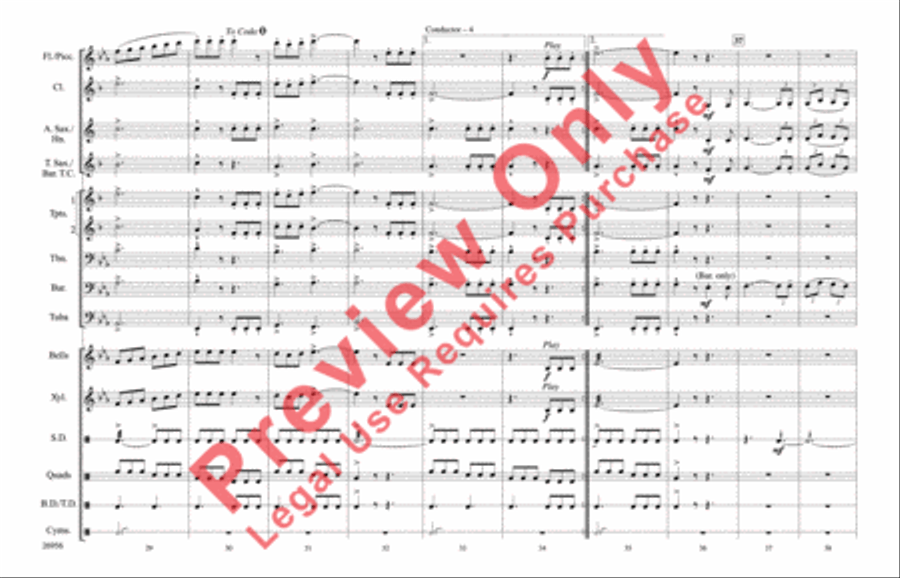 Superman Theme Marching Band scores gallery preview page 5