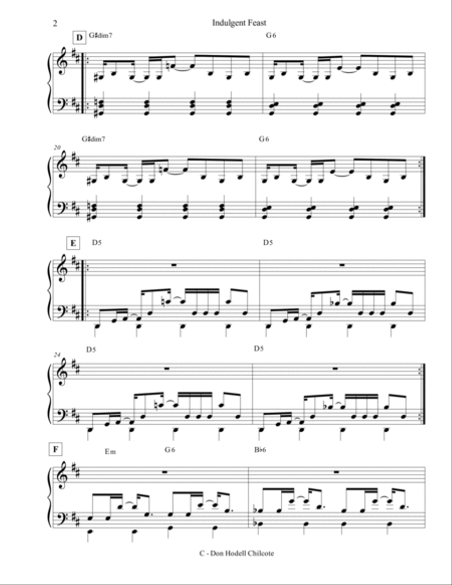 Indulgent Feast Indulgent Feast Jazz Ensemble scores gallery preview page 3