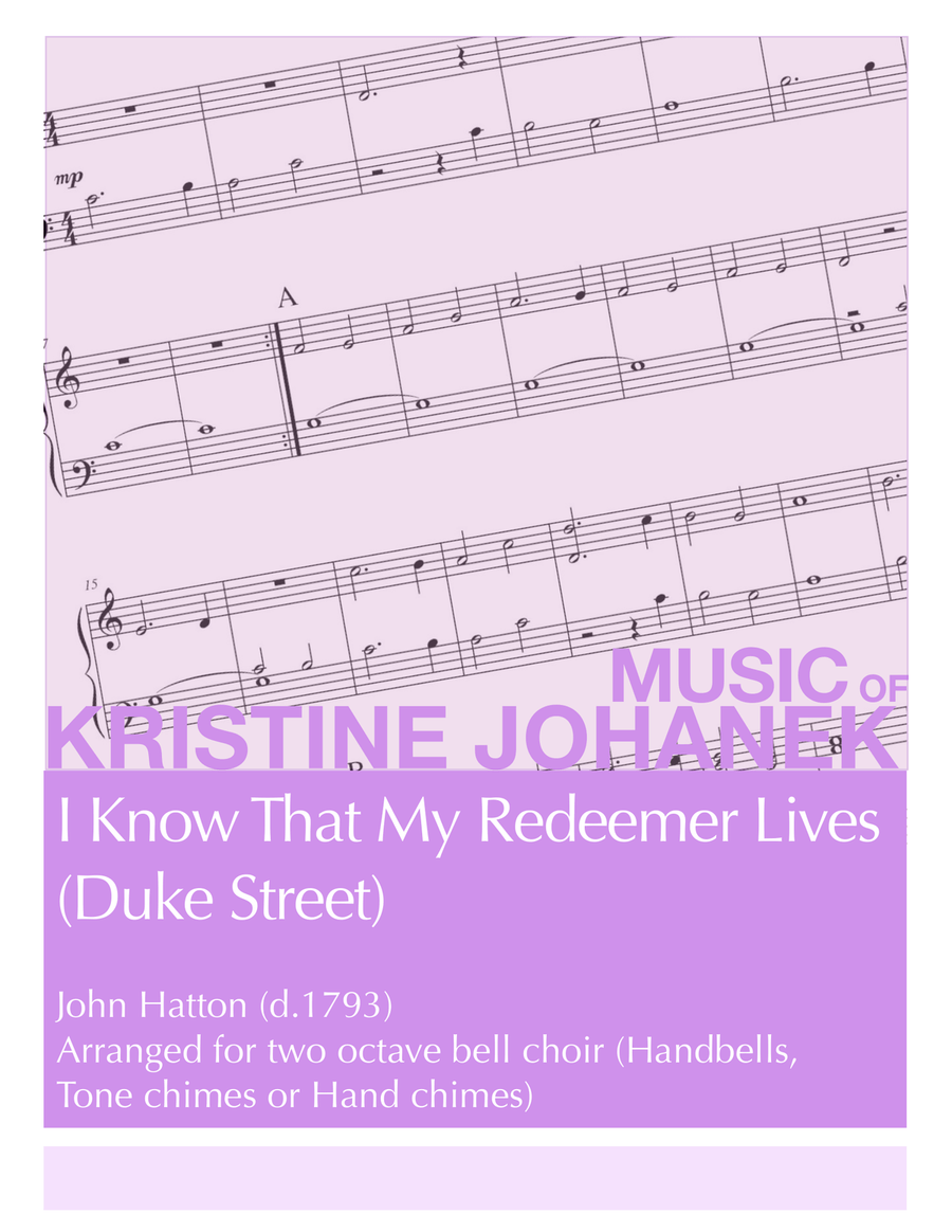 I Know That My Redeemer Lives (Duke Street) Handbell Choir scores gallery preview page 1