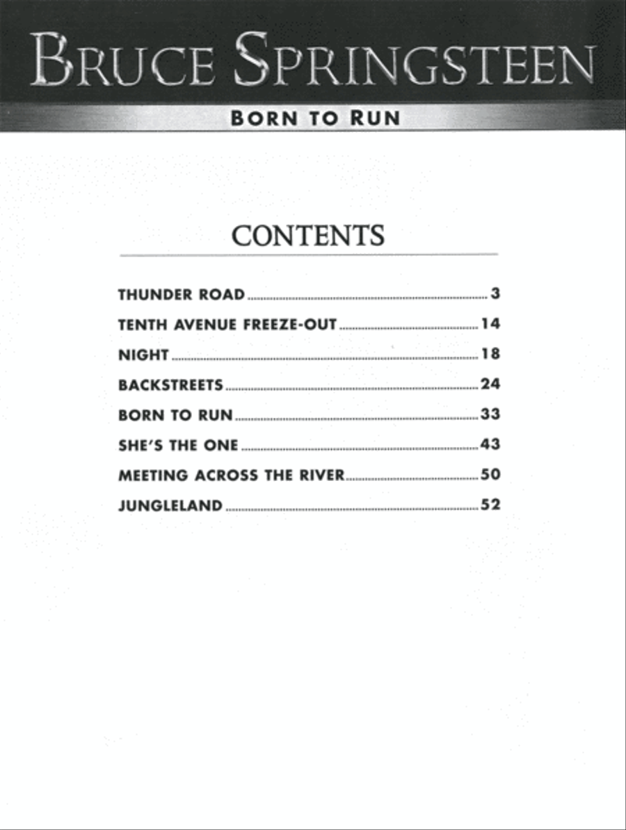 Born To Run Electric Guitar scores gallery preview page 2