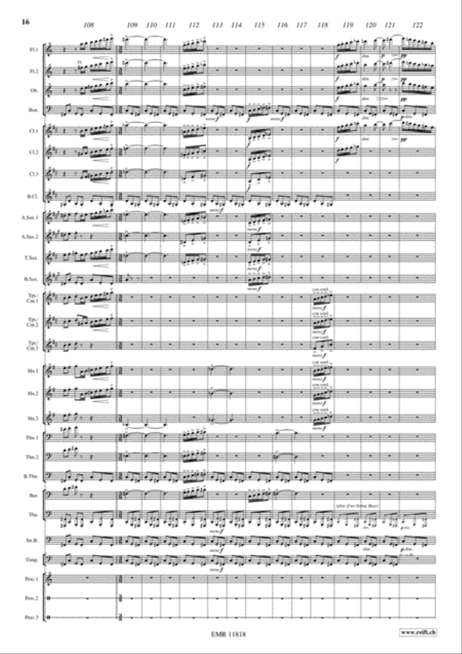The Perfect Fool Concert Band scores gallery preview page 17