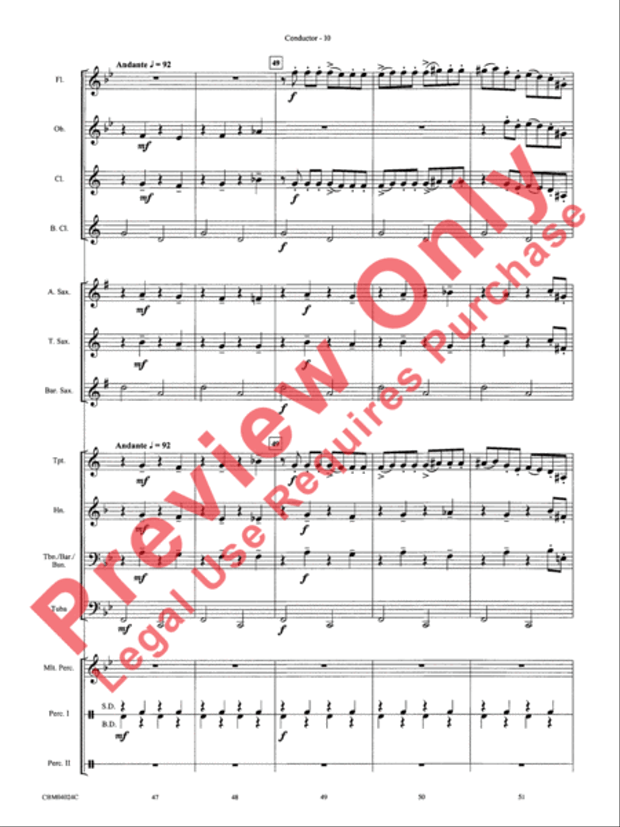 Rhapsody in Blue Rhapsody in Blue Concert Band scores gallery preview page 12