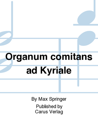 Book cover for Organum comitans ad Kyriale
