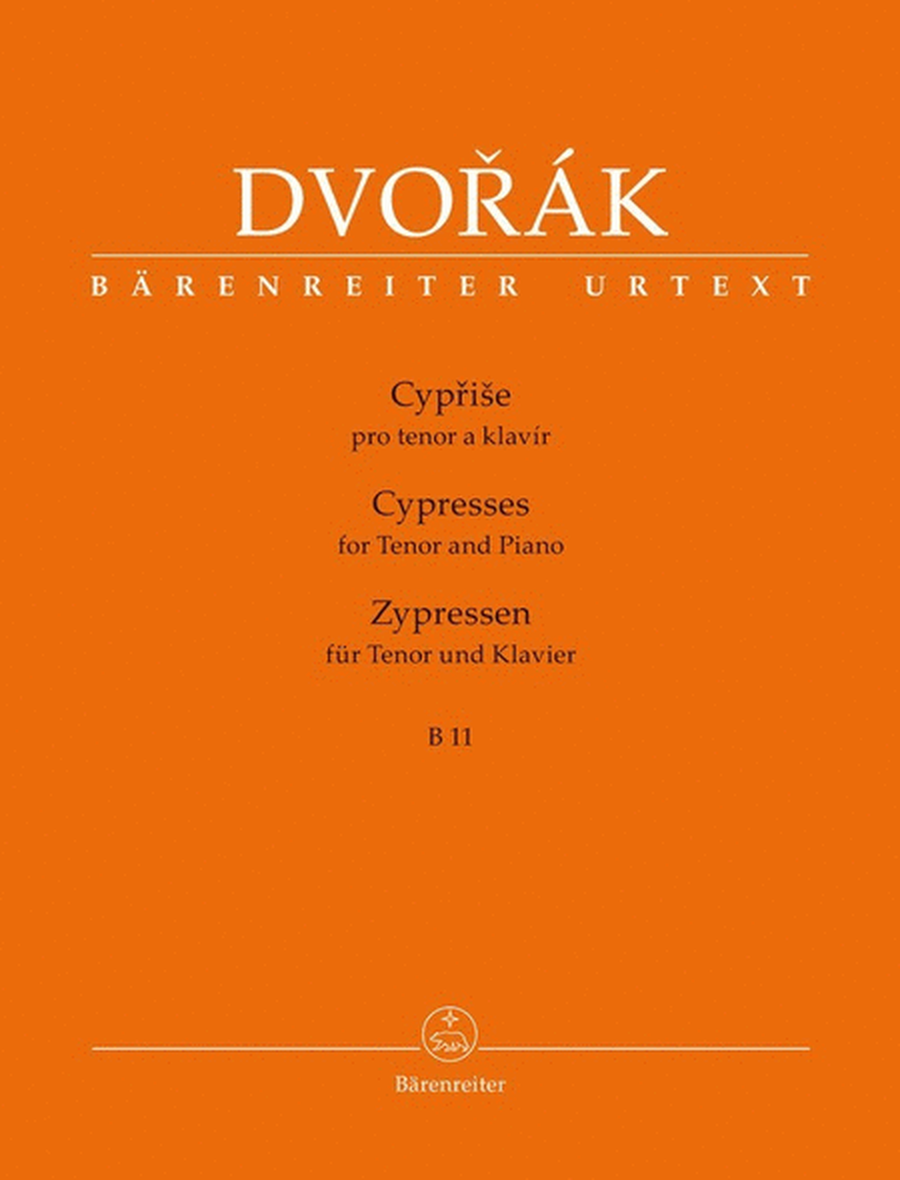 Dvorak - Cypresses For Tenor/Piano B 11