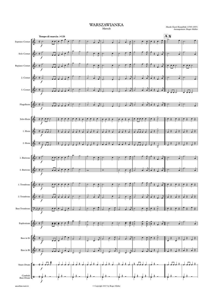 Warszawianka Brass Band scores gallery preview page 3
