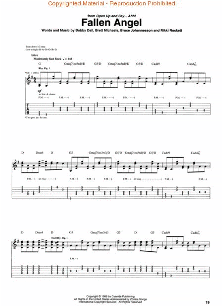 Best of Poison Electric Guitar scores gallery preview page 3