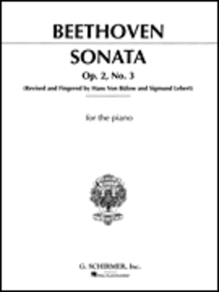 Book cover for Sonata in C Major, Op. 2, No. 3