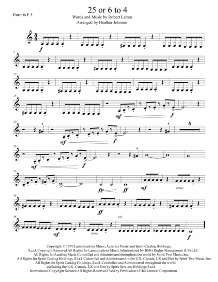 25 Or 6 To 4 Brass Ensemble scores gallery preview page 5