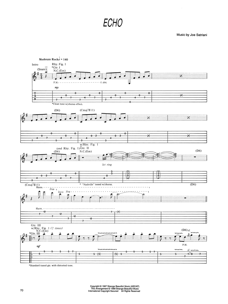 Echo Acoustic Guitar scores gallery preview page 1
