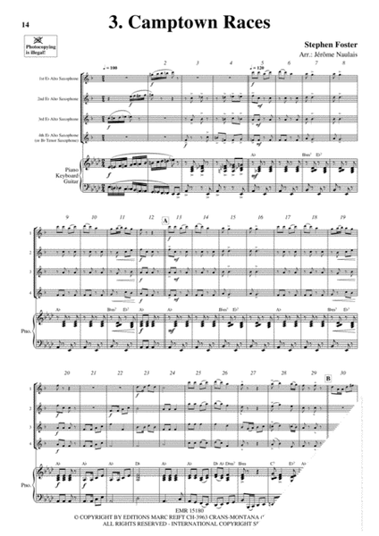 4 Alto Saxophones & Piano Vol. 6 image number null