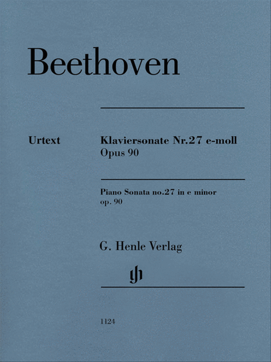 Piano Sonata No. 27 in E Minor, Op. 90 Piano Solo scores gallery preview page 1