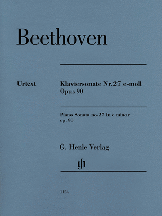 Book cover for Piano Sonata No. 27 in E Minor, Op. 90
