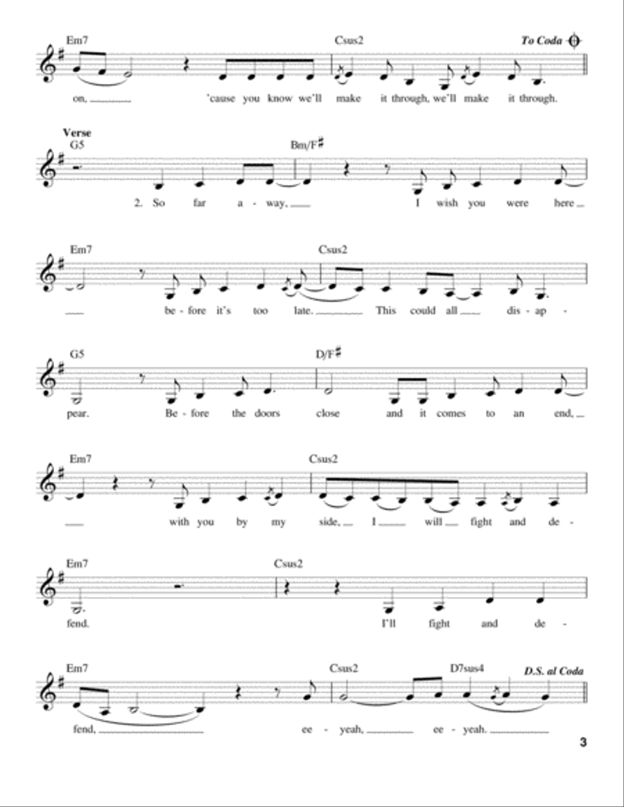 Keep Holding On Keep Holding On Voice scores gallery preview page 3
