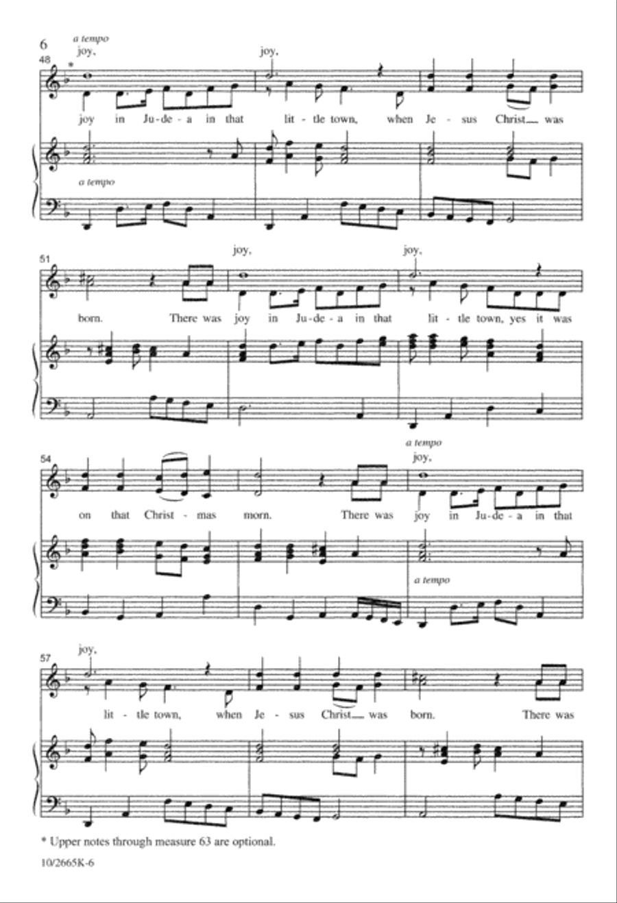 Joy in Judea Unison Choir scores gallery preview page 6