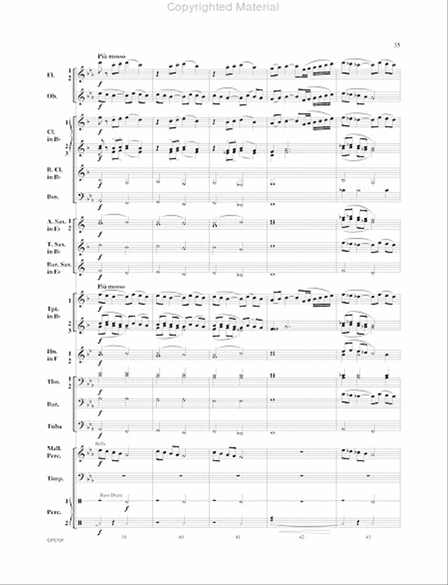 Trilogy Trilogy Concert Band scores gallery preview page 36