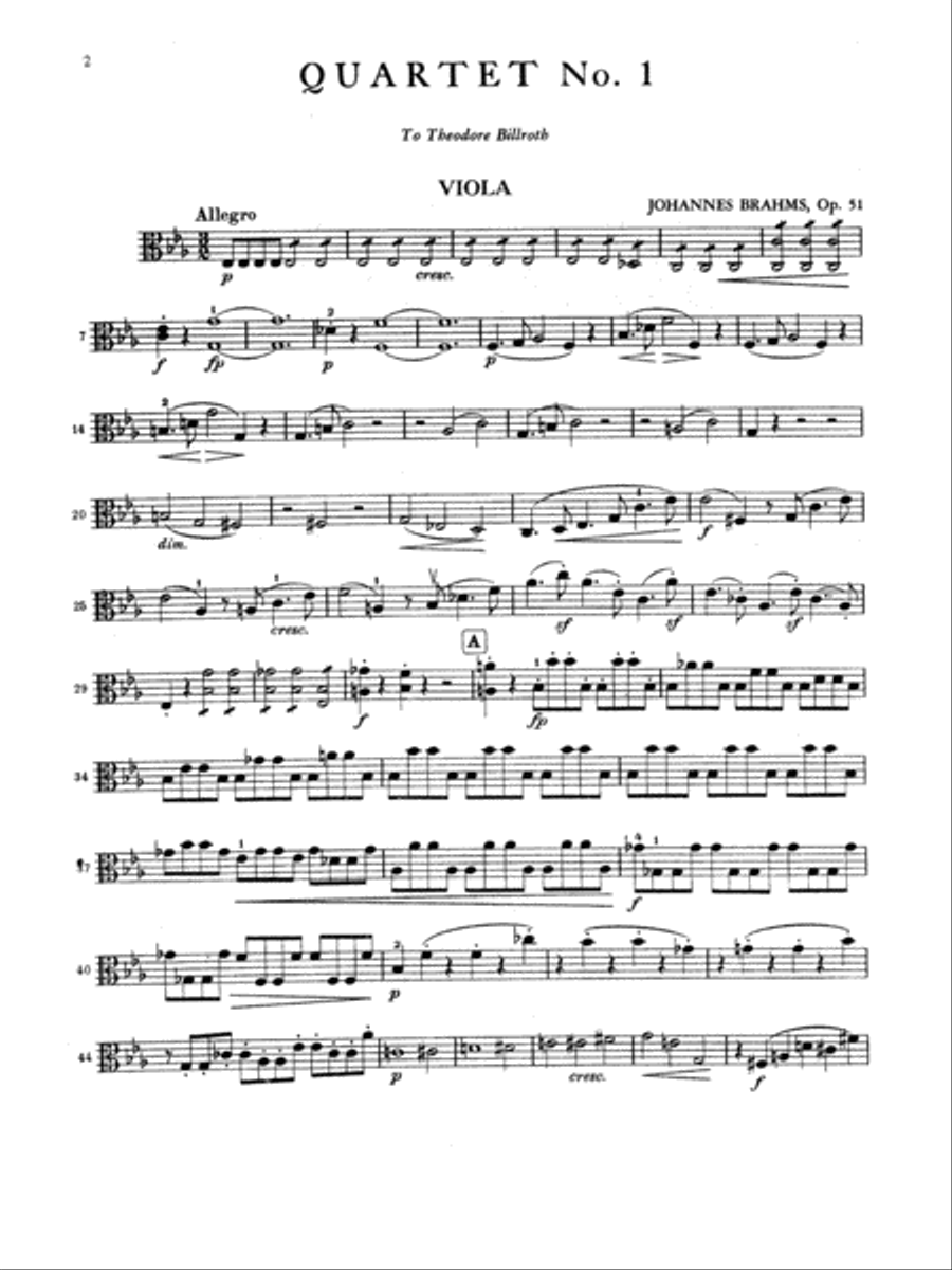 Three String Quartets, Op. 51, Nos. 1 & 2, Op. 67 String Quartet scores gallery preview page 3
