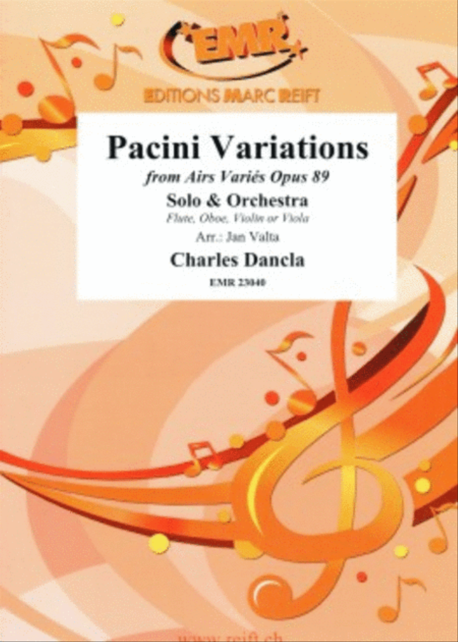 Pacini Variations Orchestra scores gallery preview page 1