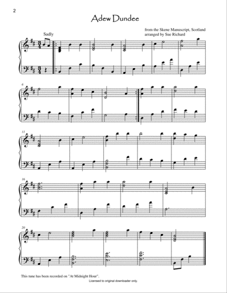 A Scottish Tunebook Harp scores gallery preview page 5