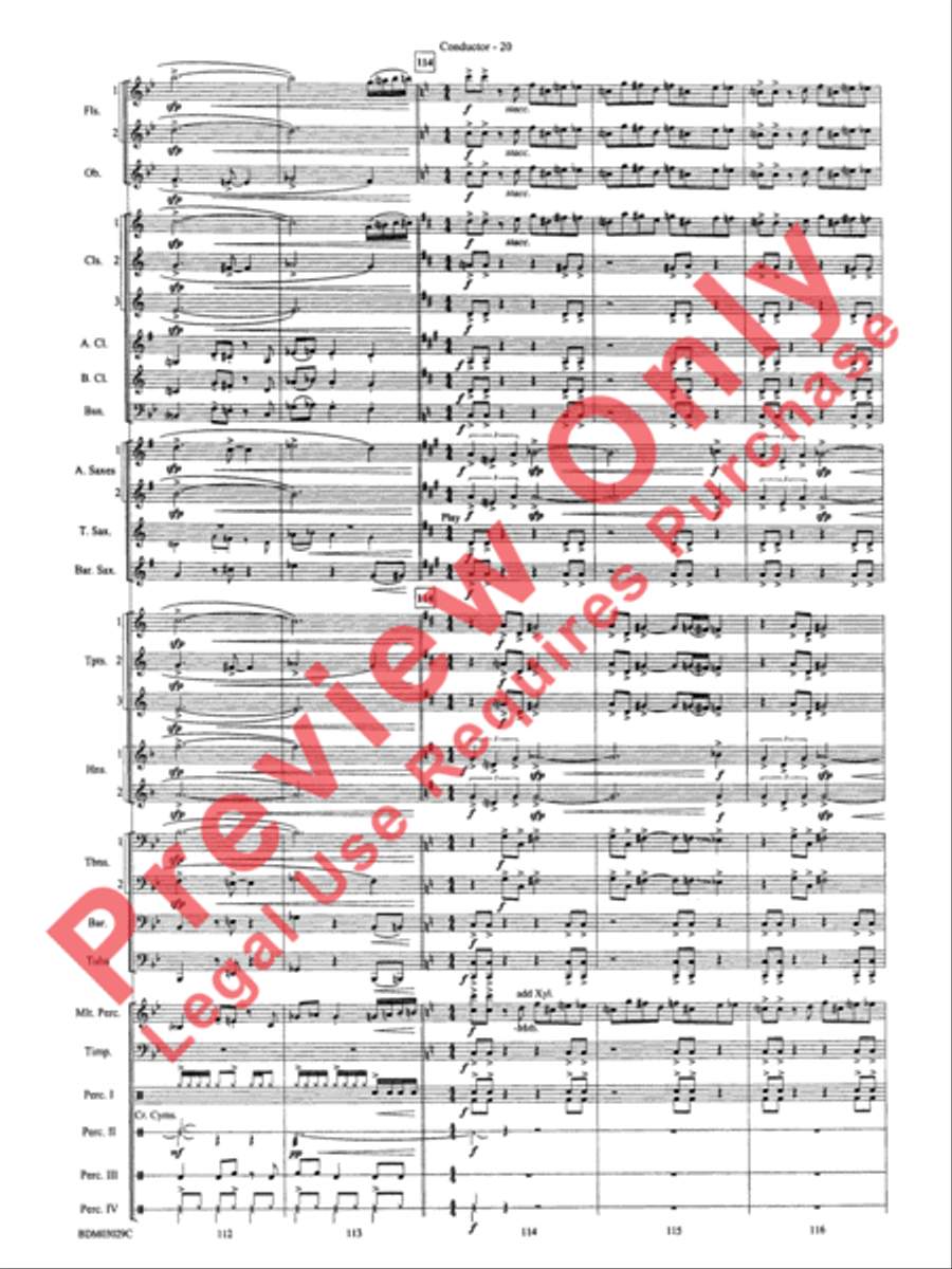 The Last Battle Concert Band scores gallery preview page 23
