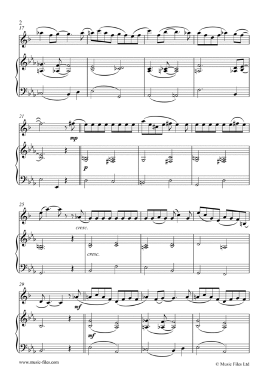 Jazzy Swing Song (Clarinet and Piano) Clarinet Solo scores gallery preview page 2