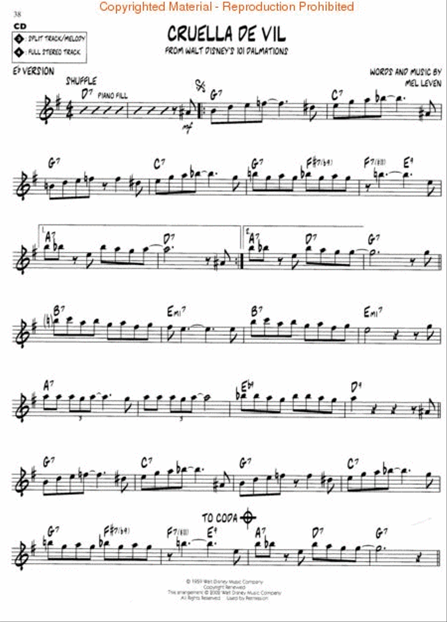 Disney Disney C Instrument scores gallery preview page 5