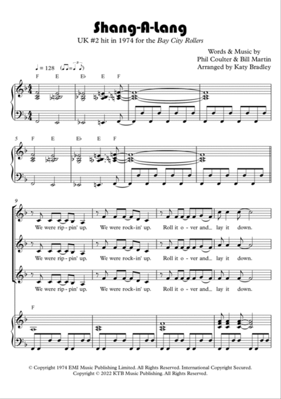 Shang-a-lang Shang-a-lang SSA scores gallery preview page 2