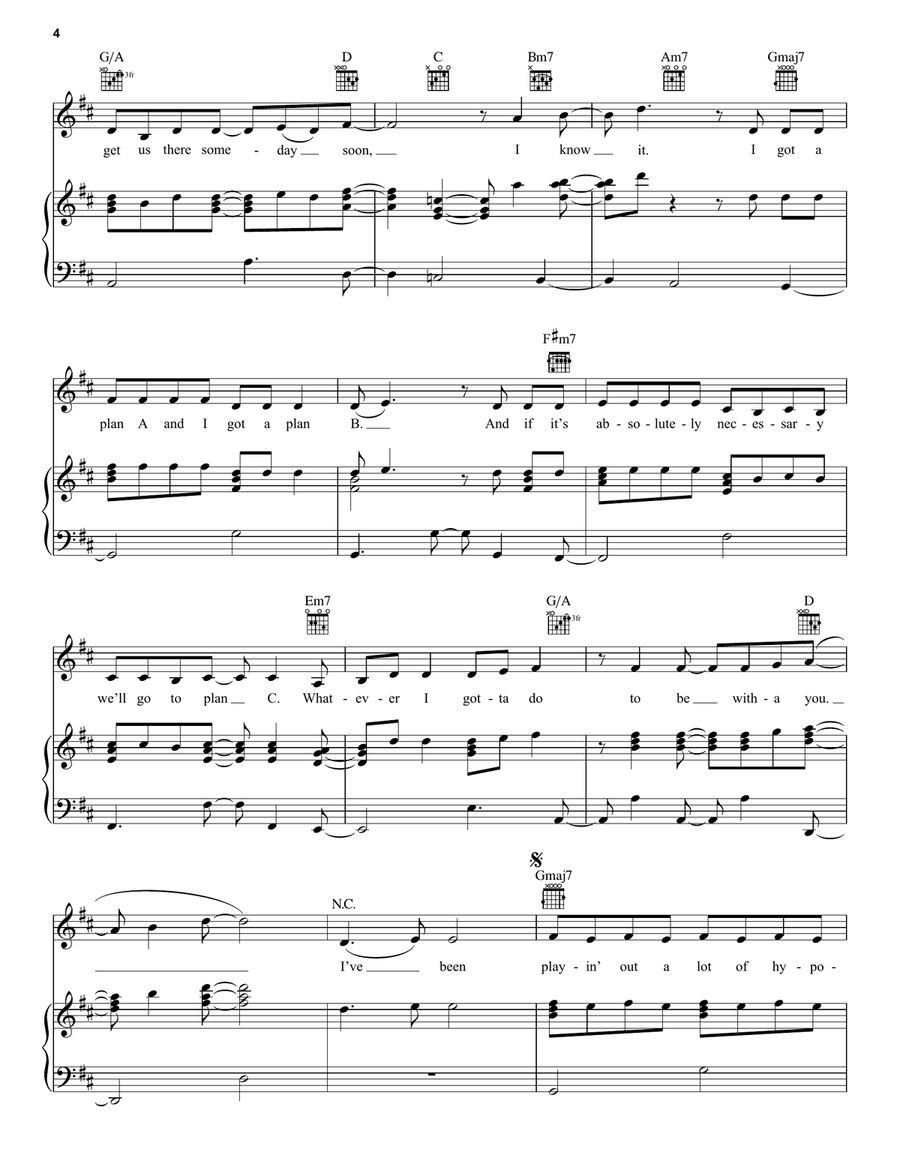 Hypotheticals Piano, Vocal, Guitar scores gallery preview page 4