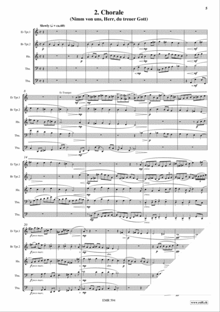 Brass Quintet No. 4 Brass Quintet scores gallery preview page 4
