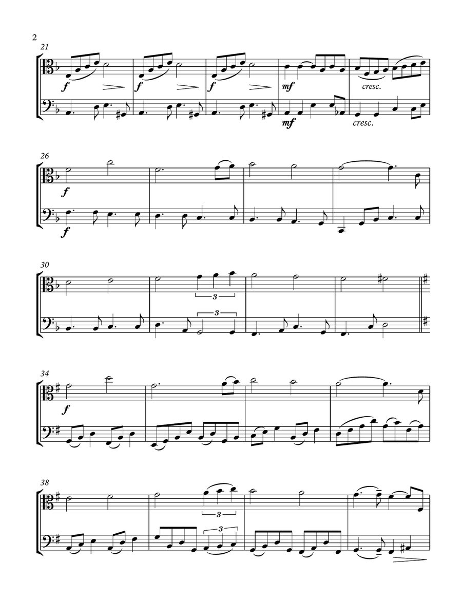 Can't Help Falling In Love String Duet scores gallery preview page 2