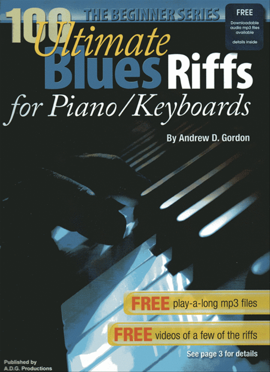 100 Ultimate Blues Riffs for Piano/Keyboards Beginner Series Piano Method scores gallery preview page 1