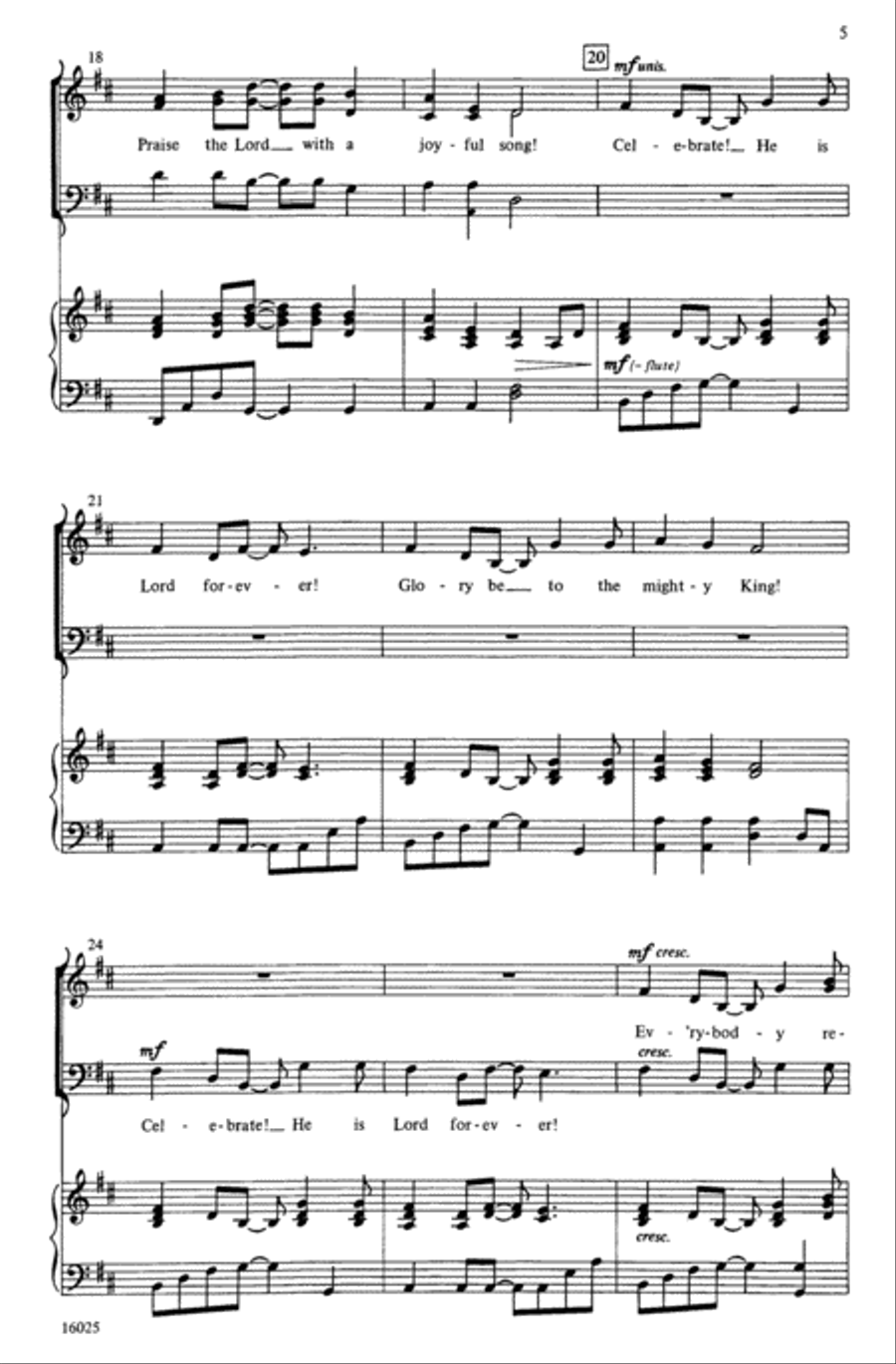 African Psalm 3-Part scores gallery preview page 4
