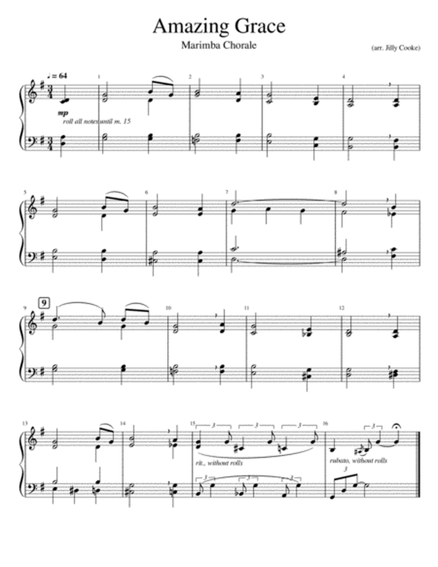 Amazing Grace (Marimba Chorale) image number null